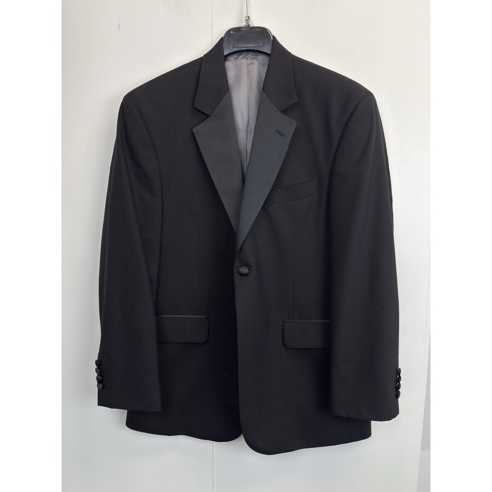 Stafford Formal Wear Suit Jacket Sport Coat‎ Blazer Tuxedo Mens 40S Black Wool